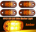 Orange amber marker lights 4 PCS