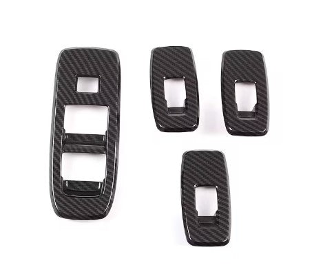 Electric window switch cover - carbon fiber