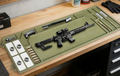 Rifle cleaning mat magnetic