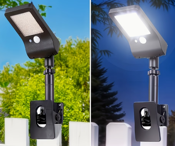 Solar clip on exterior lights