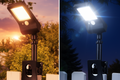 Solar outdoor clip on light
