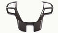 Ford Ranger Carbon Fiber Style Decorative Cover for The Steering Wheel Frame, Compatible wi