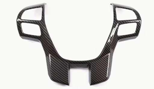 Carbon Fiber Style Decorative Cover for The Steering Wheel Frame, Compatible wi