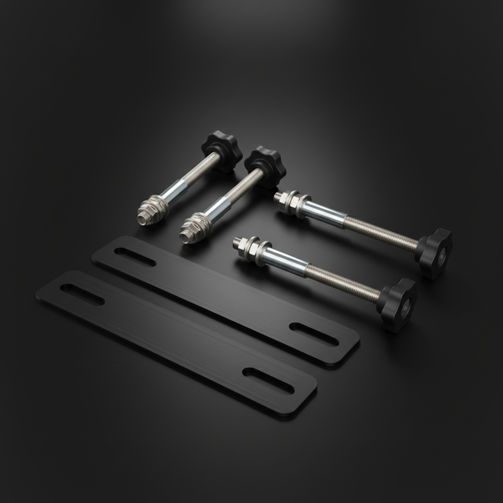 Traction board mounting pins